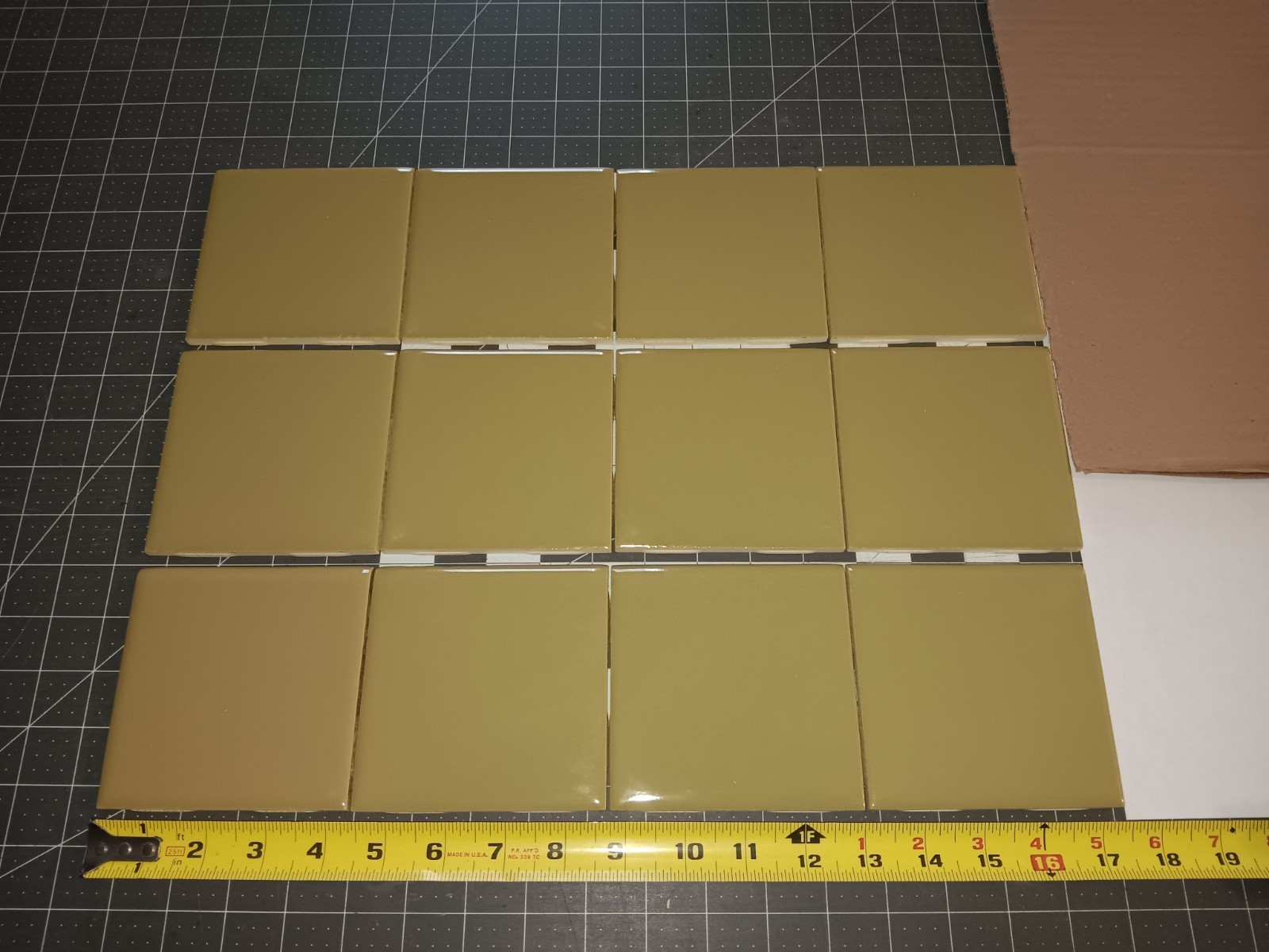 12 pc. Vintage Ceramic Tile AVACADO BULLNOSE Bathroom Kitchen NOS Forum