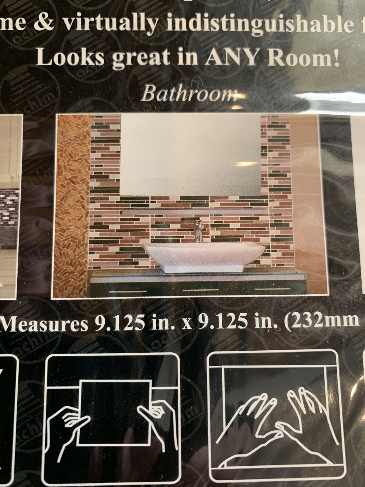 Backsplash Tiles. Peel & Press Bundle Of 20 Tiles Natural Tones , New