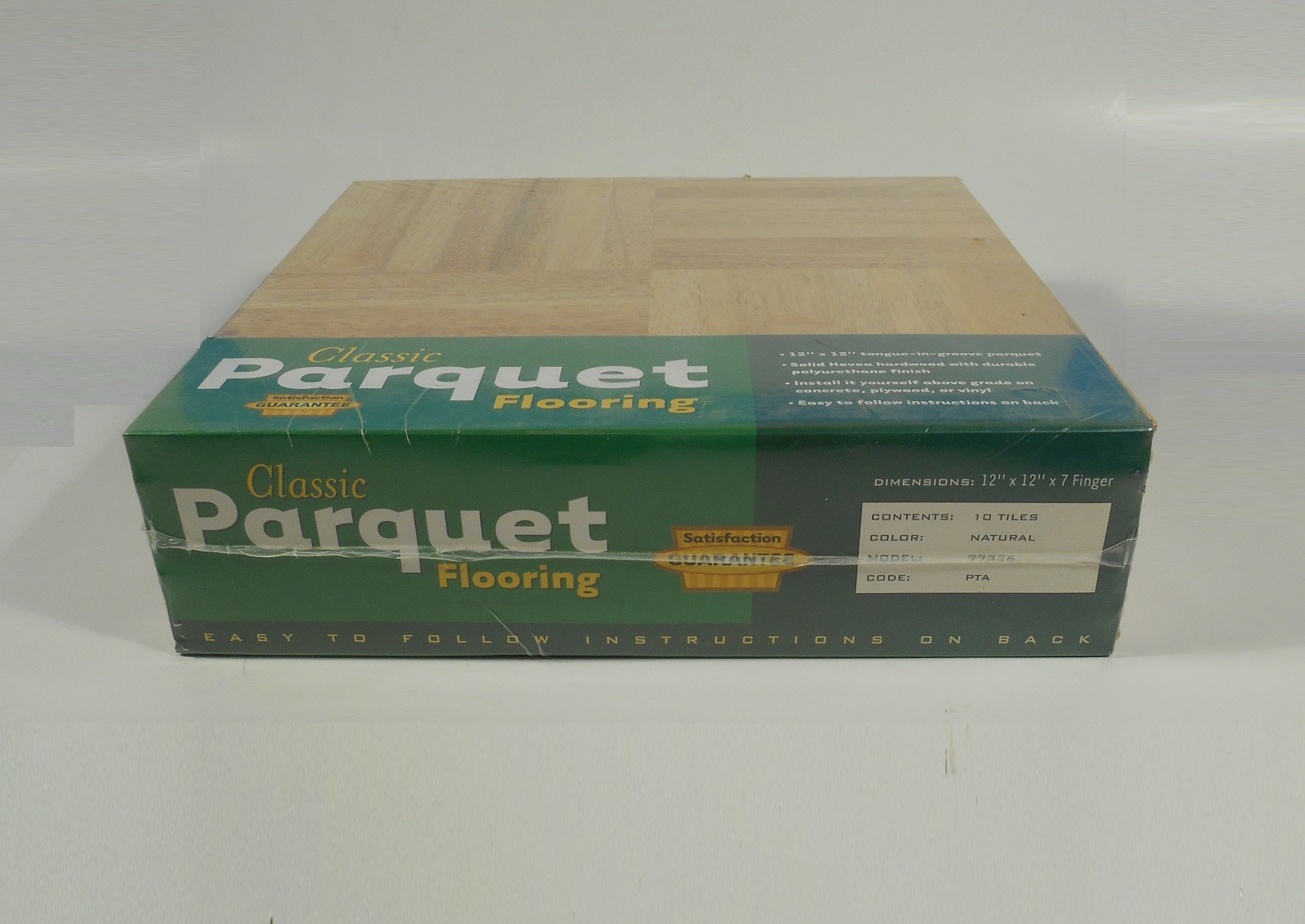 Solid Parquet Hardwood 12×12 Tile Flooring 10 Sq. Ft. Classic NEW!