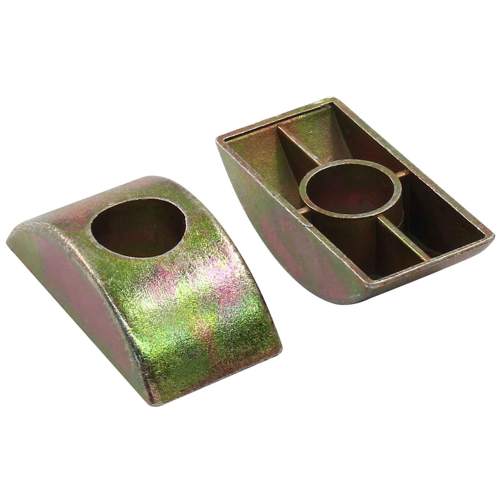 Verkelly 12 Pcs Thickened 1.18″*0.56″*0.31″ (L*W*H), 8mm Hole Dia, Bronze