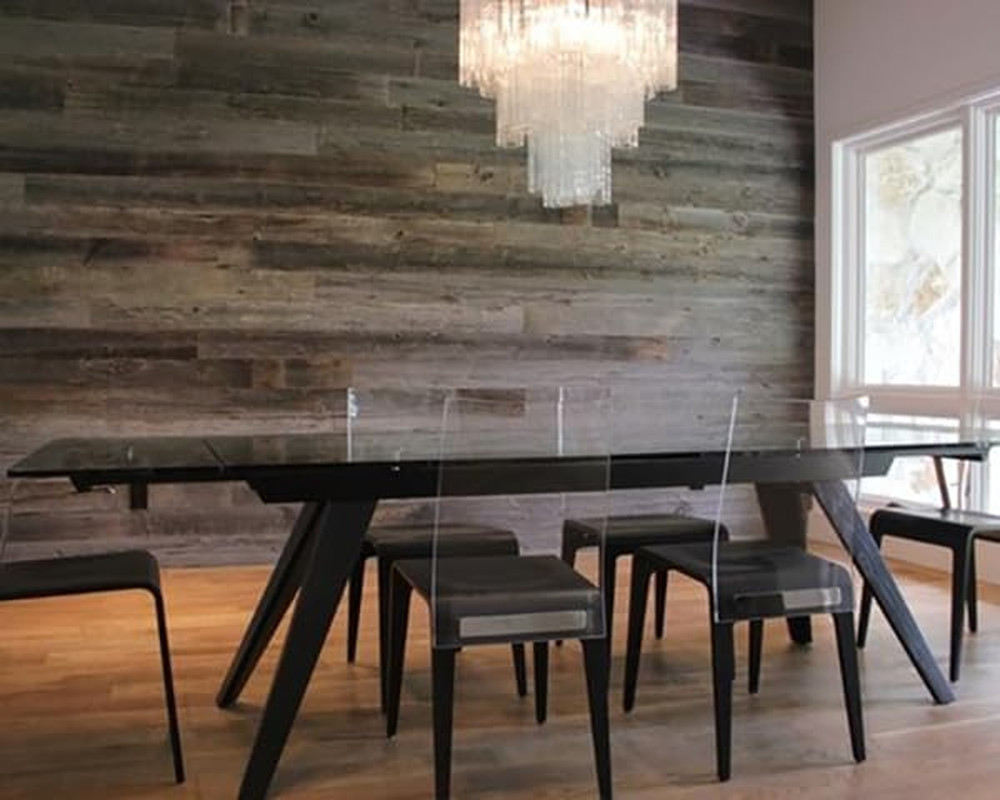 | Barnwood Planks for Accent Wall, Easy Nail-Up Real Wood Wall Planks for Rustic