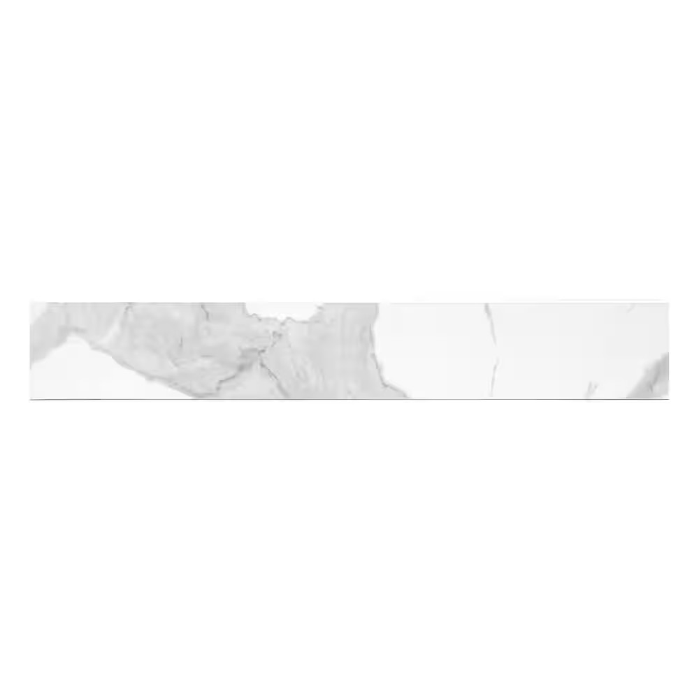 Ader Tegal Bullnose 4 In. X 24 In. Polished Porcelain Floor and Wall Tile (20 Li