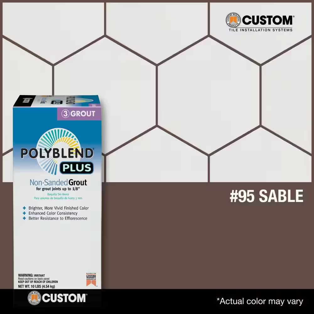 Polyblend plus #95 Sable Brown 10 Lb. Unsanded Grout