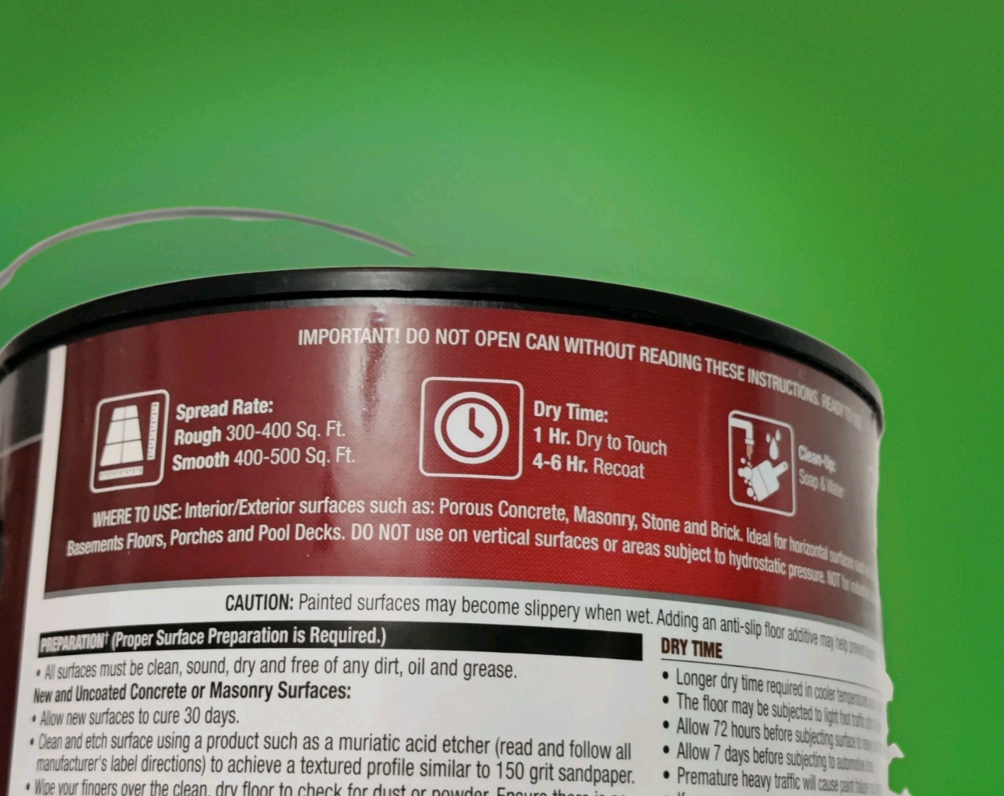 BEHR Epoxy Floor Coating 1 gal Silver Gray Self-Priming Low Gloss UV Resist