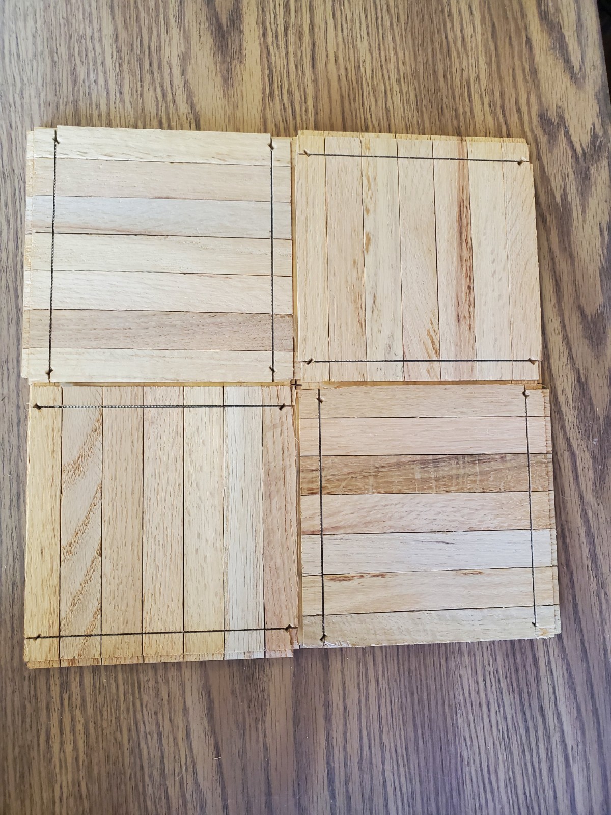 Hartco Solid Oak Parquet Flooring 12 X12 25 Sq Feet. New Old Stock