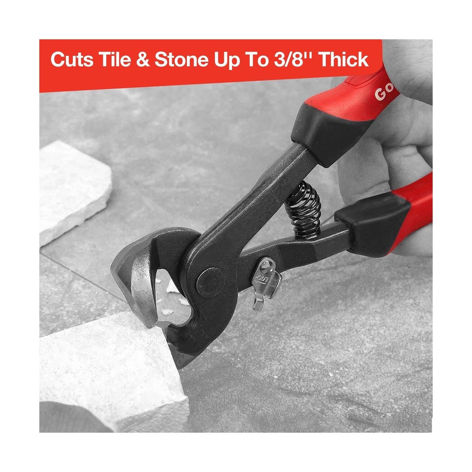 2-Piece Glass & Ceramic Tile Nipper Set, Wheeled & Heavy Duty Pliers
