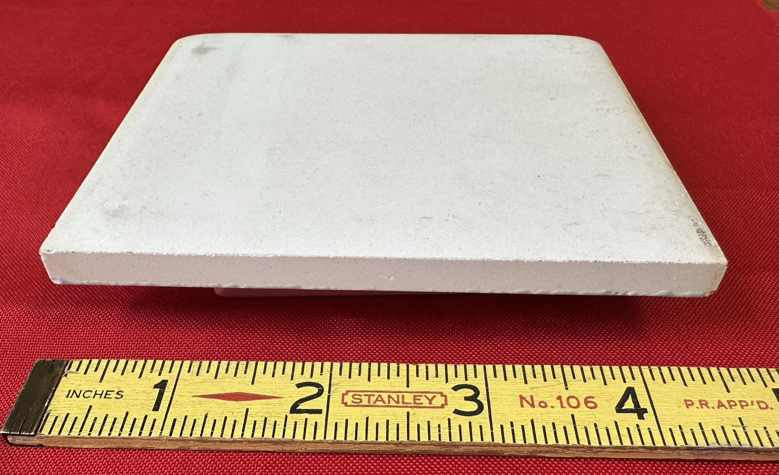1 pc. Slate Gray: 4-5/16″ Glossy Ceramic Cove-Base Tile by Robertson Co. #385