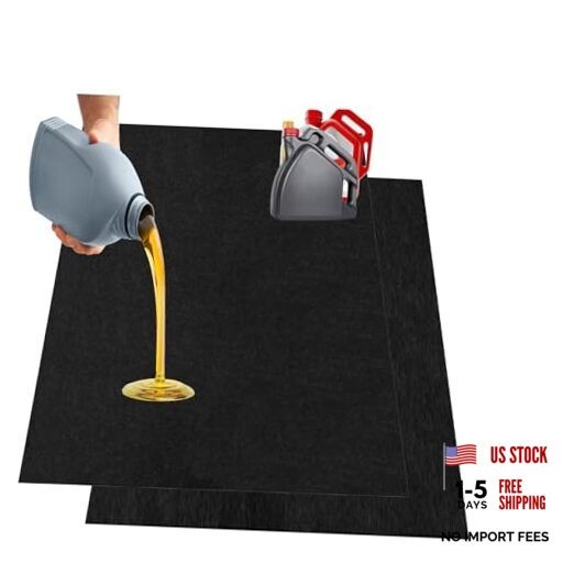 Oil Spill Mat, 36 * 60in Garage Floor Mat for Under Car, Absorbent Oil Pad,