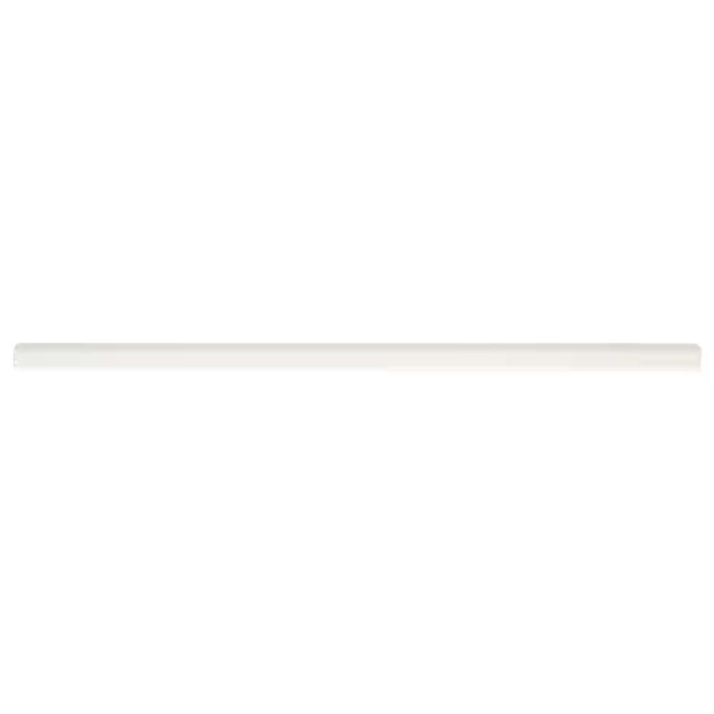 Restore Bright White 1/2 In. X 12 In. Glazed Ceramic Jolly Trim Tile (0.04 Sq. F