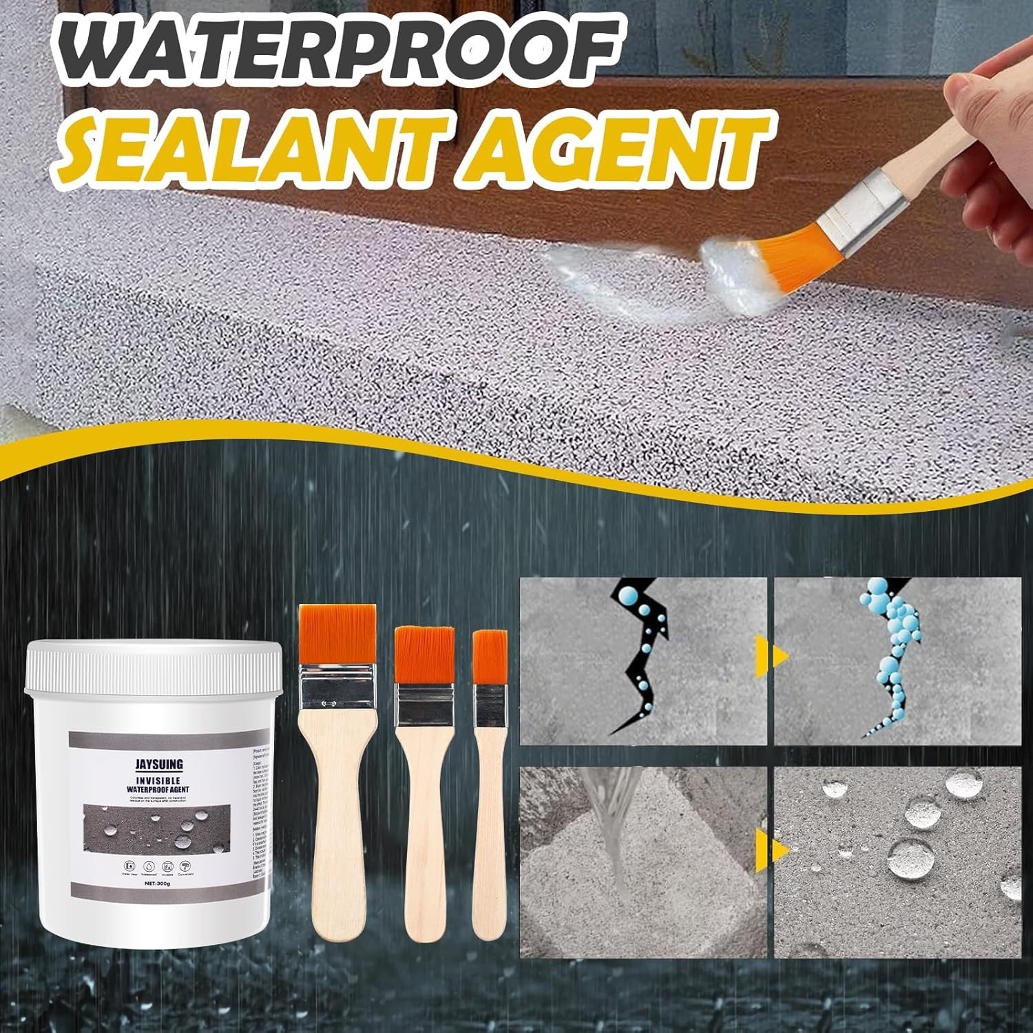 JaySuing Invisible Waterproof Agent Transparent Insulating Sealant – 600 Grams