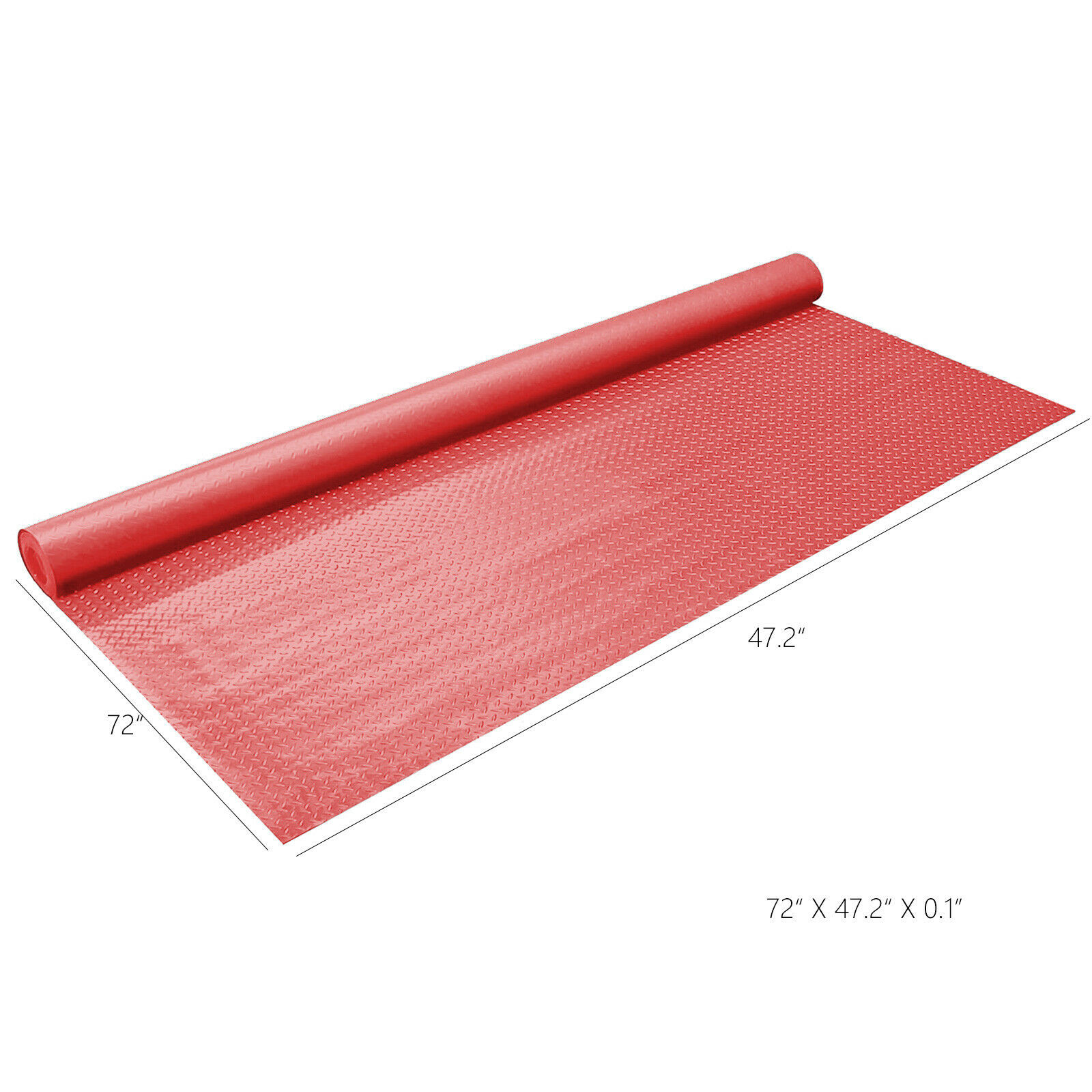 Garage Flooring Mat Roll Trailer Floor Protecting Covering Raised Mat Non-Slip