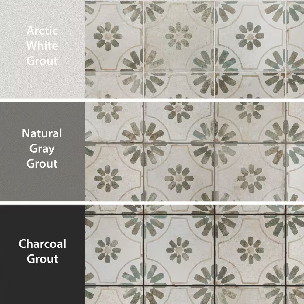 Kings Blume Sage 17-5/8 In. X 17-5/8 In. Ceramic Floor and Wall Tile (10.95 Sq.