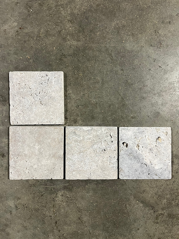 Noce Natural Stone 6×6 Travertine Remodel Bathroom Wall Kitchen (5 Tiles) T-118