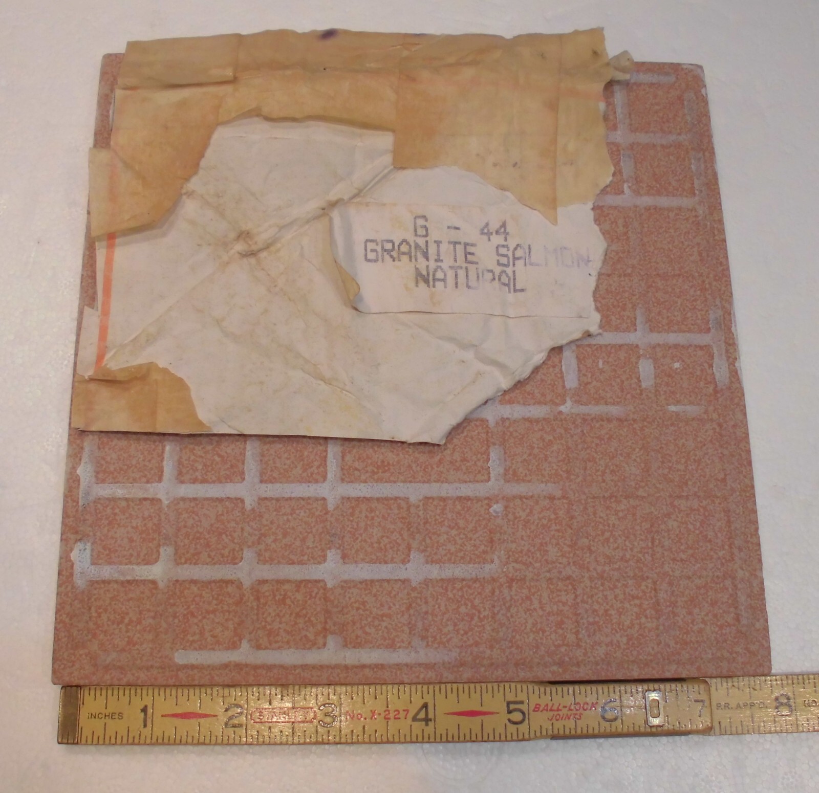 1 pc. Speckled Granite Salmon – Maroon: 8″ Porcelain-Italian-Floor-Tile, New