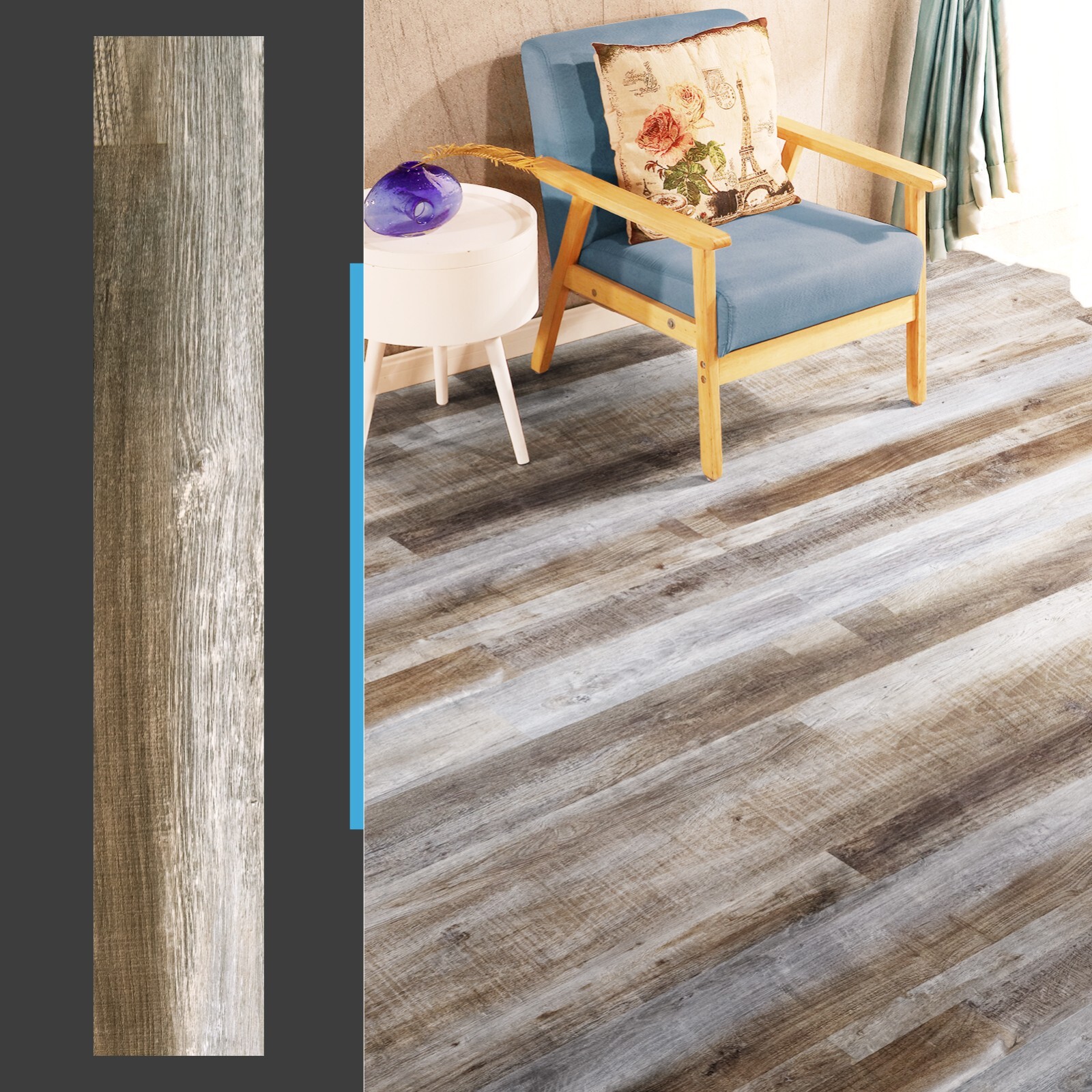 Art3d 36”x6” Vinyl Floor Tiles, Peel And Stick Floor Tiles, Vinyl Wood Planks