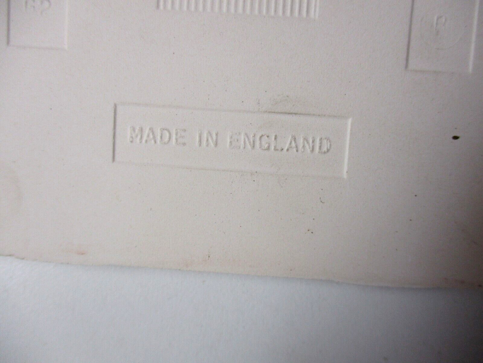 1 Wall Tile Johnson England 4-1/4″ Gloss Mustard Yellow Veins Off White Ceramic