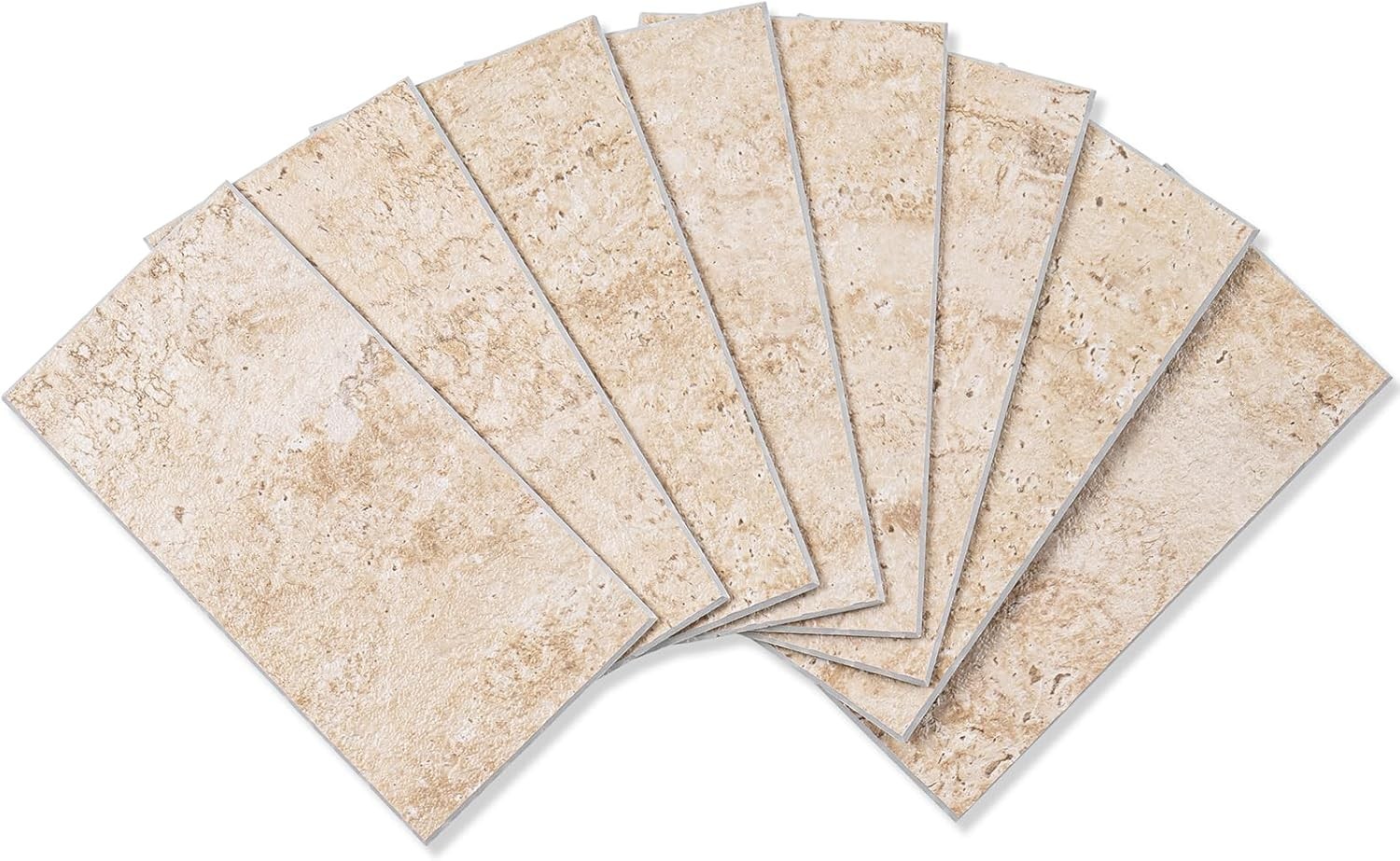 100 Pieces Peel and Stick Backsplash for Kitchen, 3″ x 6″ PVC Subway Tile, 20…