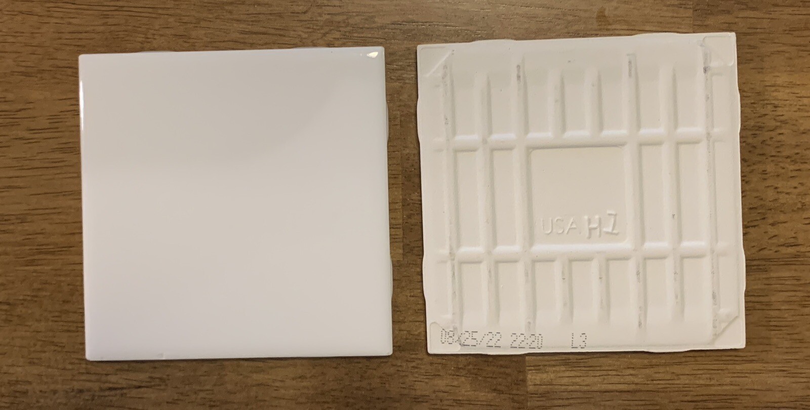 4.25 x 4.25 Arctic White Semi-Gloss Ceramic Wall Tile Made in USA (1 SF) 8 pc