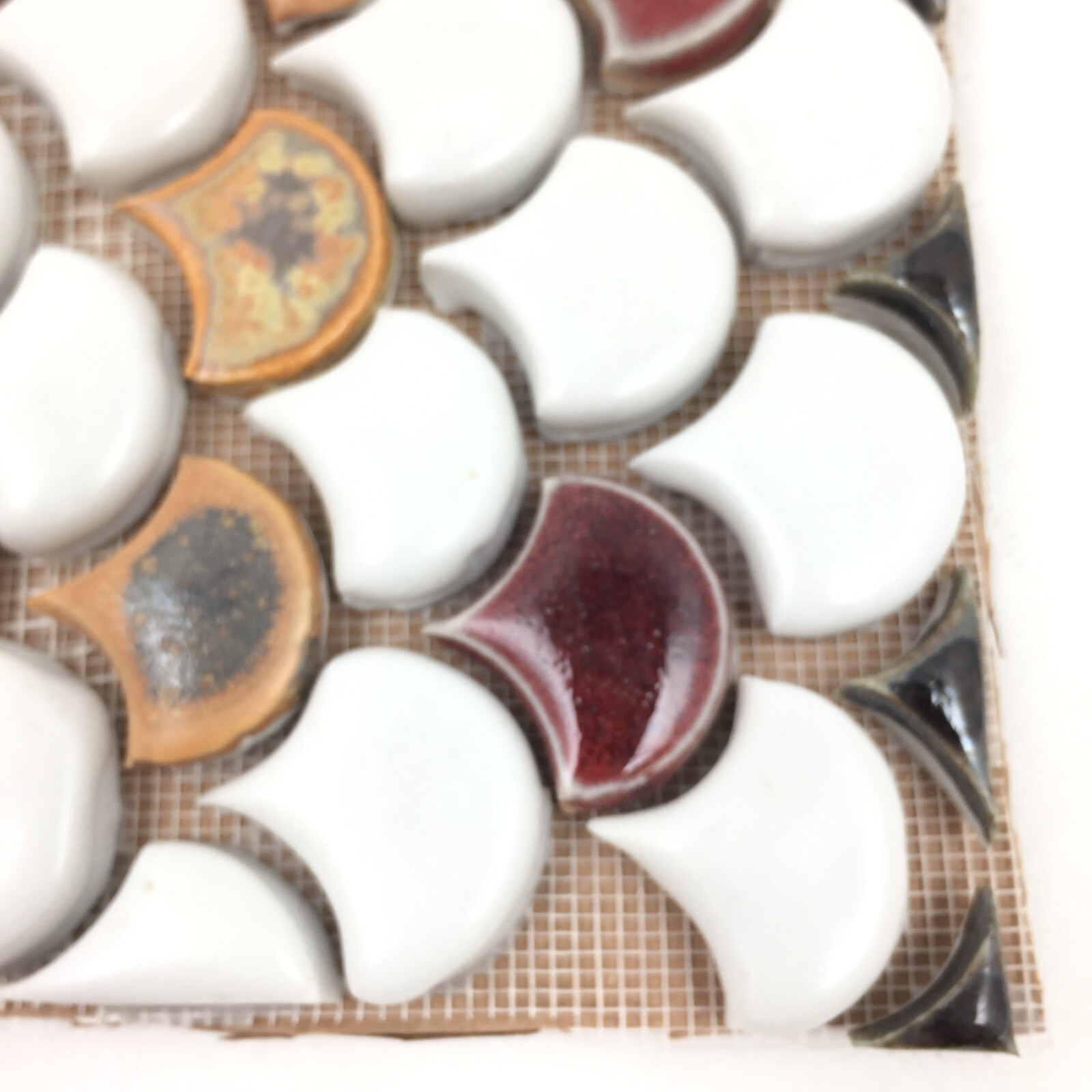 Handmade Ceramic Tile Mosaic Feature Panel Ready To Install 5.75″ x 5.75″ x 3/8″