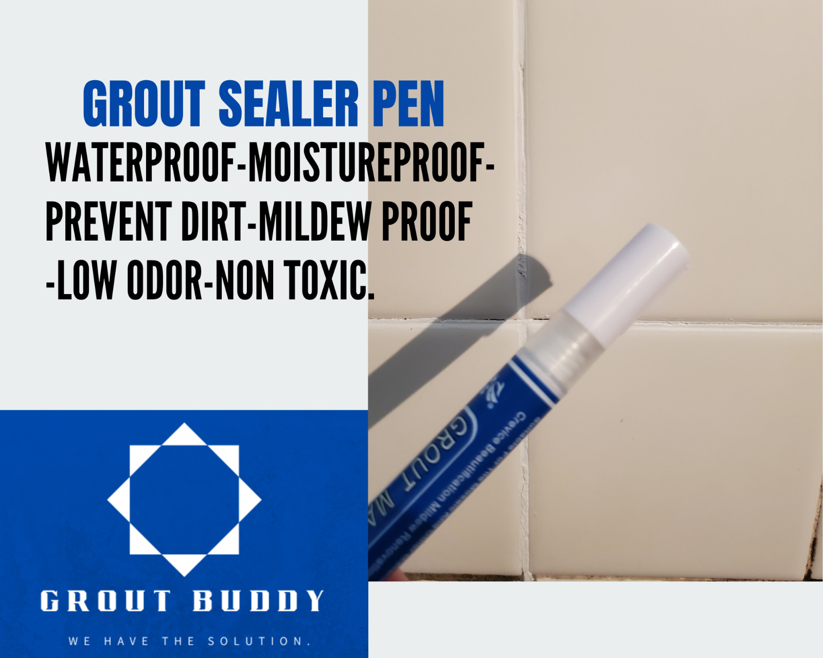 Grout Pen -grout color-sealer pen- Waterproof-mildew proof- Color White