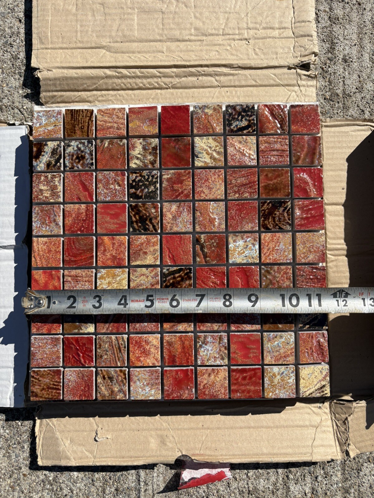 Saicis Hi-tech Gres Made In Italy 12X12 Mosaic Border Tile Mid Century Modern