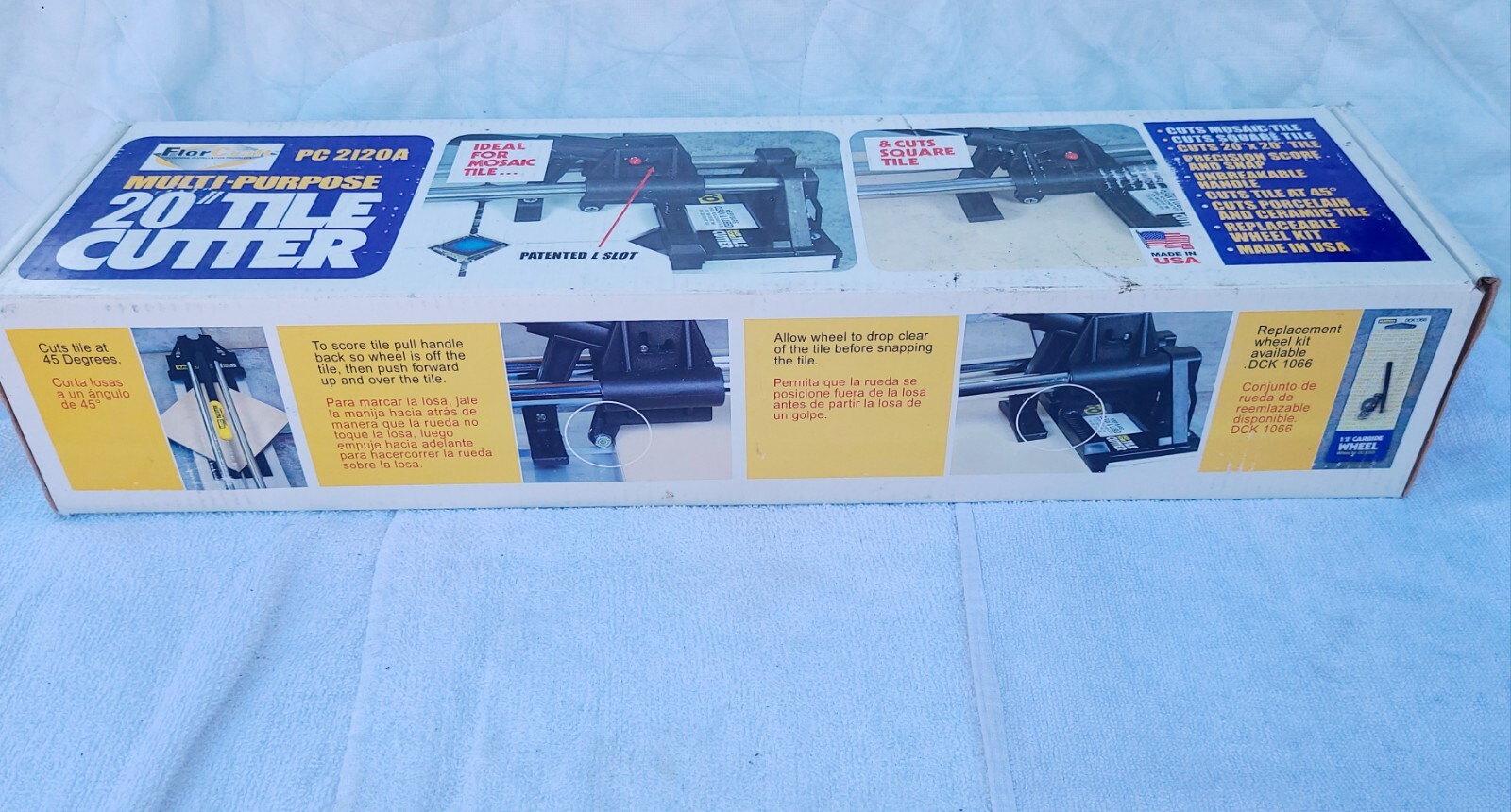 FlorCraft Auto Force Tile Cutter 20″ Multi-Purpose PC2120A Cuts 20″ x 20″ Tile