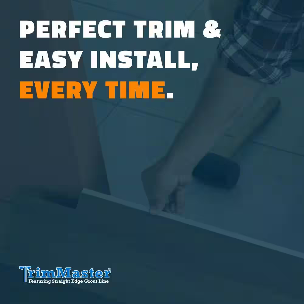 Satin Silver 5/16 In. X 98-1/2 In. Aluminum Square Tile Edging Trim