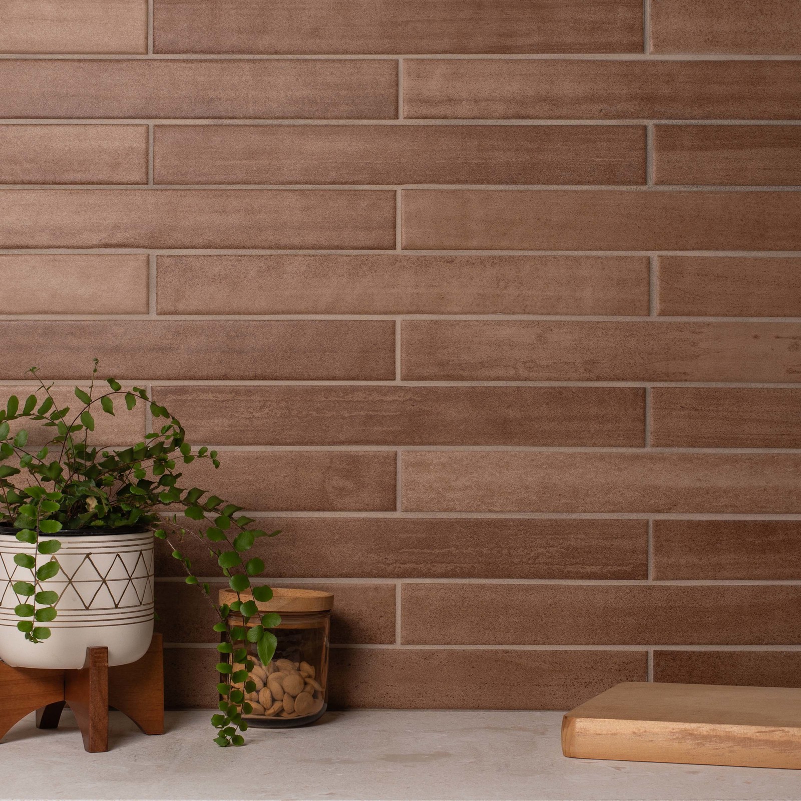 Cruz Bay Studio MKT71608 Adobe – 2″ x 16″ Rectangle Floor and – Sedona Matte