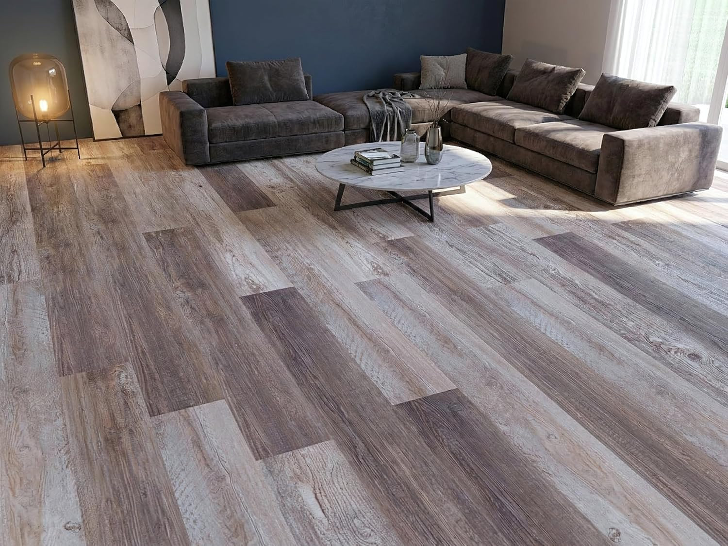 Capitola Taupe Gray SPC Vinyl Planks – Waterproof, 30 Sq. Ft. Case