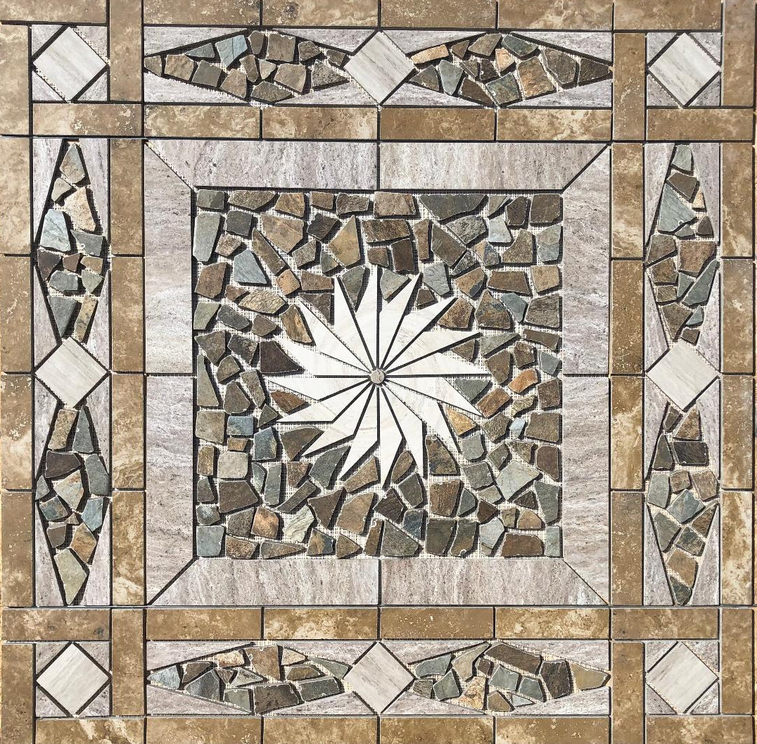36″ X 36″ Tile Medallion Mosaic – Daltile’s Articulo & Esta Villa tile series