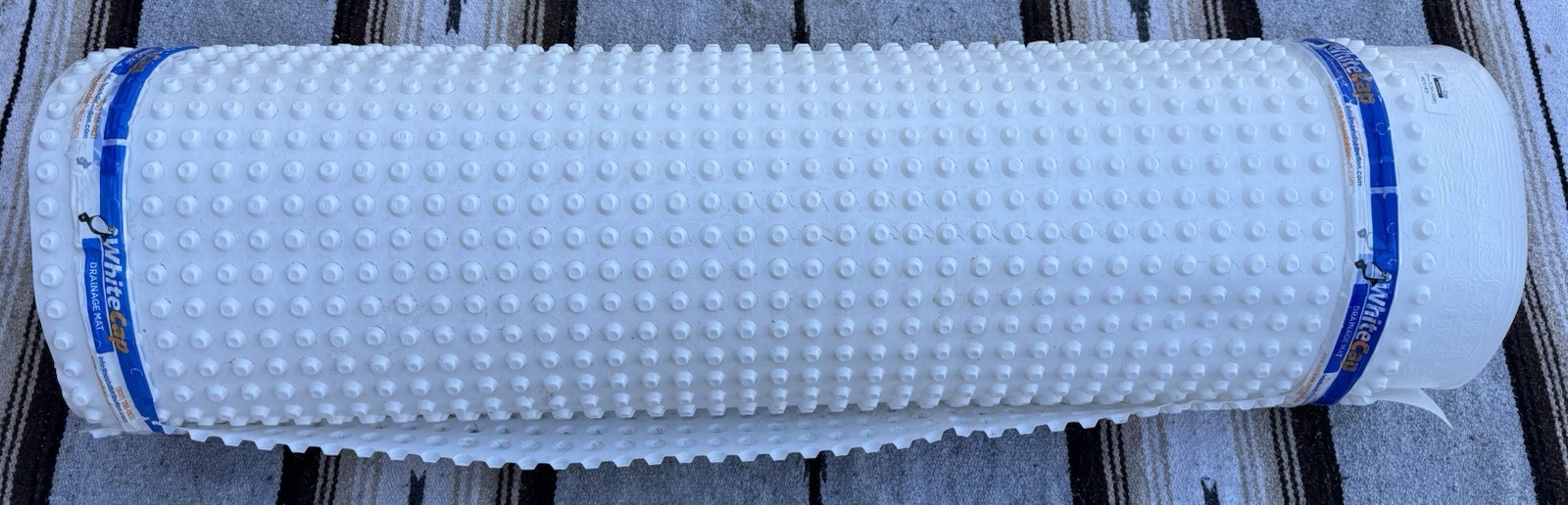 White Cap Drainage Mat 200 Sq Ft Foundation Basement Waterproofing Roll