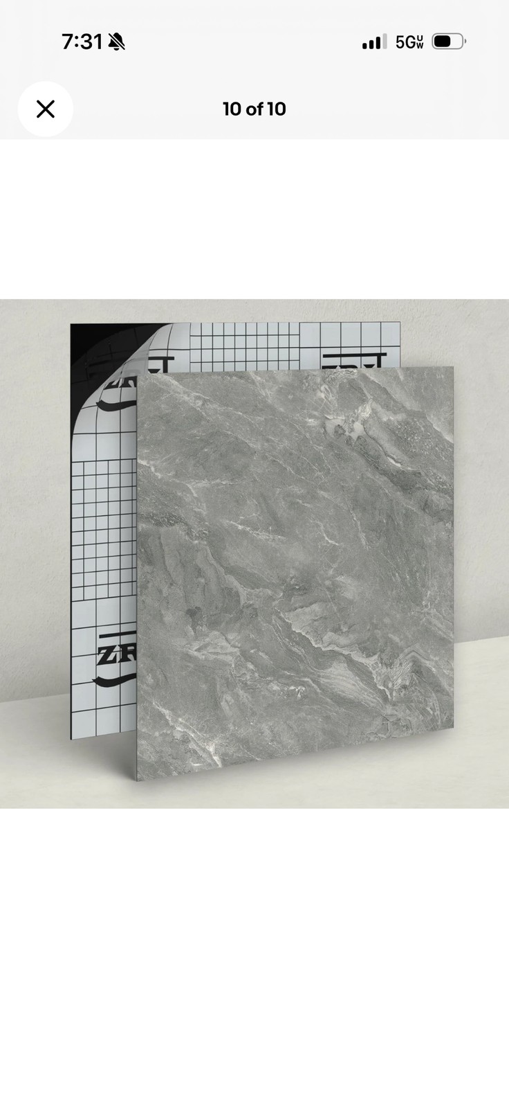 20pc Peel and Stick Vinyl Floor Tiles 12×12 Self Adhesive Flooring Black