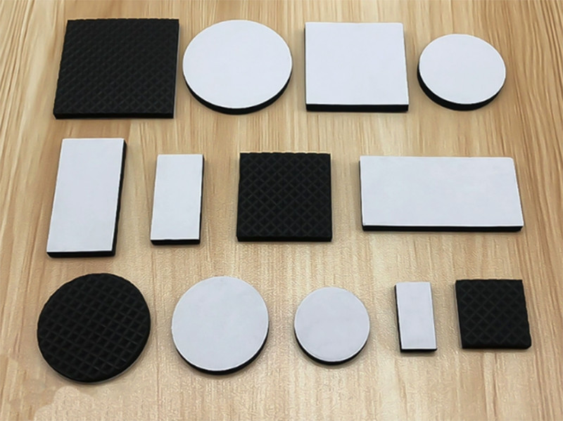 Black Foam Rubber Furniture Pads Self Adhesive Sticky Feet Back Floor Protector
