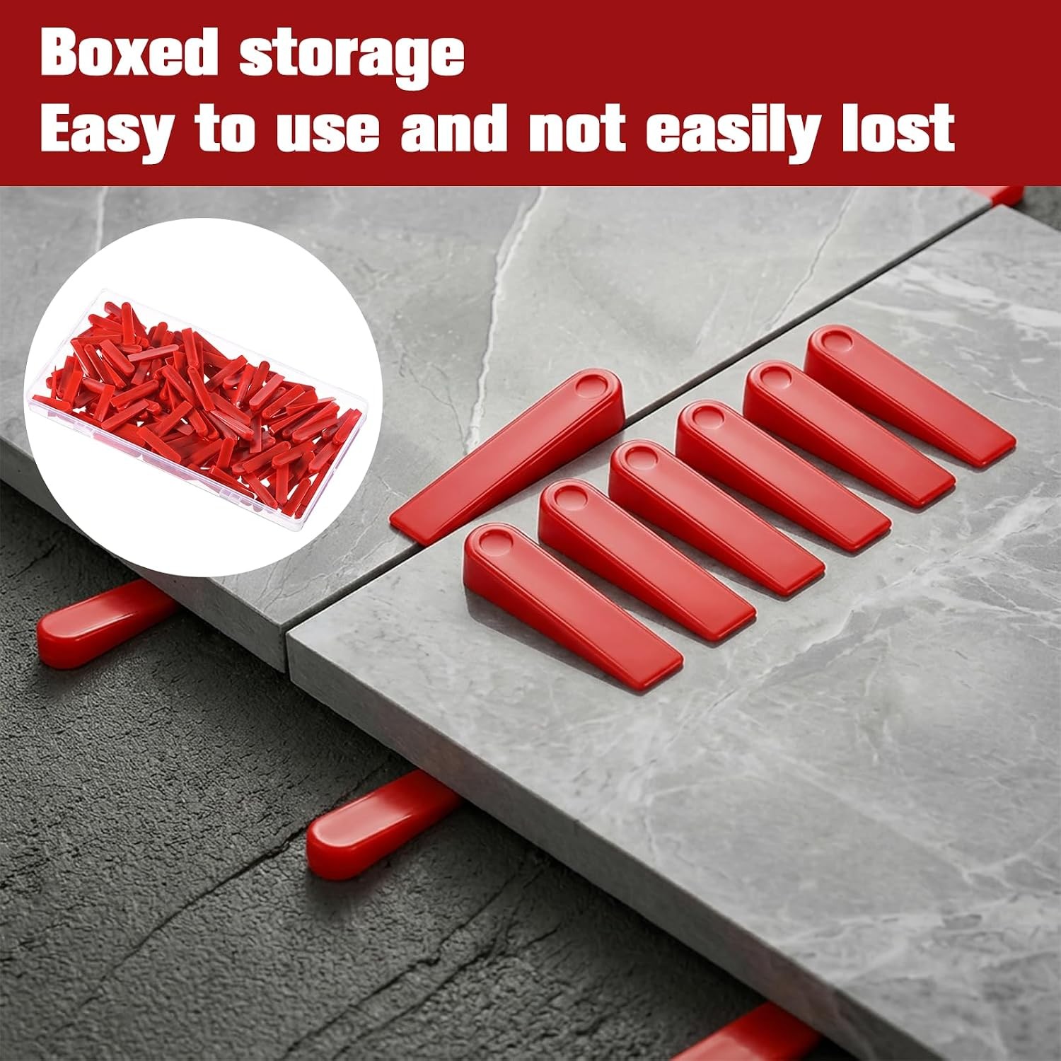 Reusable Tile Leveling System 200PCS Tile Leveling Wedges Tile Spacers Small Kit