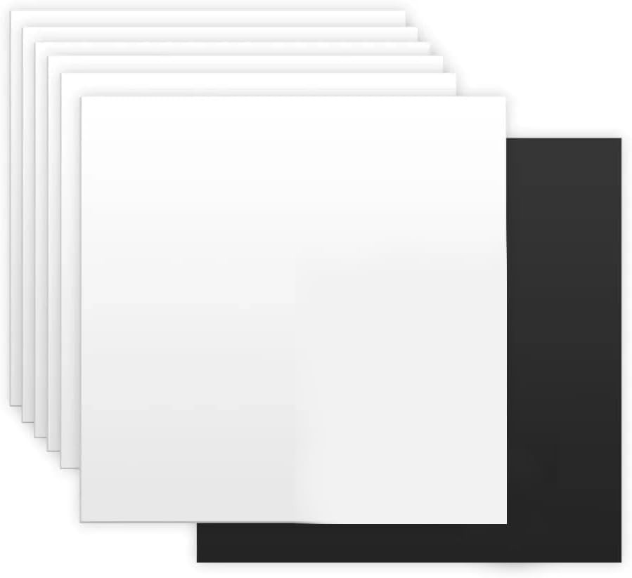 6-Pack 2×2 Ft Aluminum Drop Ceiling Tiles – Reversible Black & White