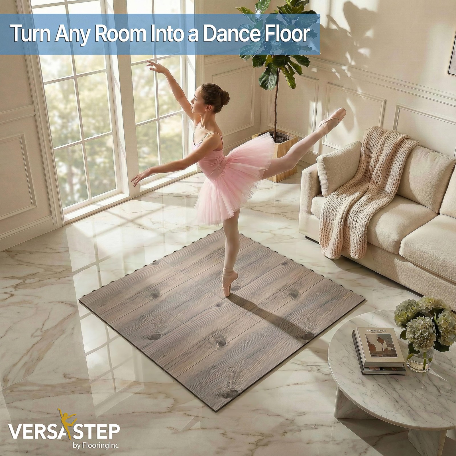 Incstores Versastep By Flooringinc 12 X 12 Inch Interlocking Dance Floor Tiles