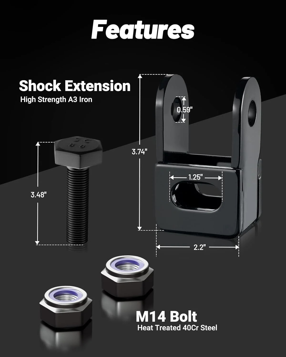 EVIL ENERGY 2.5″ Front Leveling Lift Kit Compatible with 2005-2023 Ford F250 F35