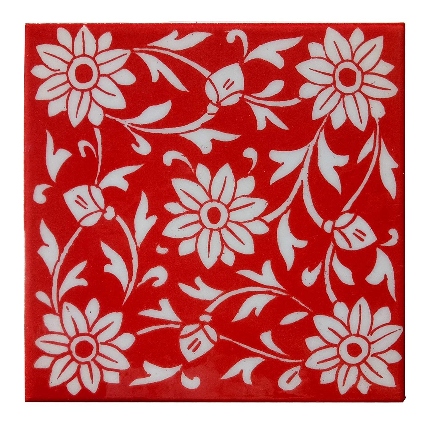Home Decor Tile Ceramic High Lighter Wall Bathroom Tiles 6 x 6 Inch Set of 4