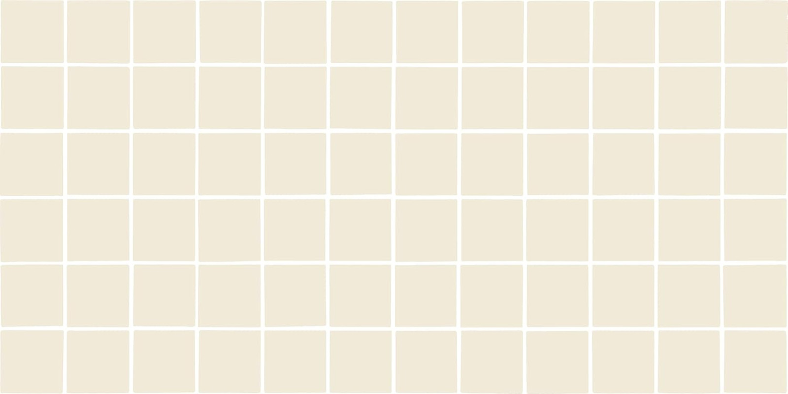 2″ x 2″ Semi-Gloss Biscuit Ceramic Mosaic for Backsplashes & Walls, 12 PC