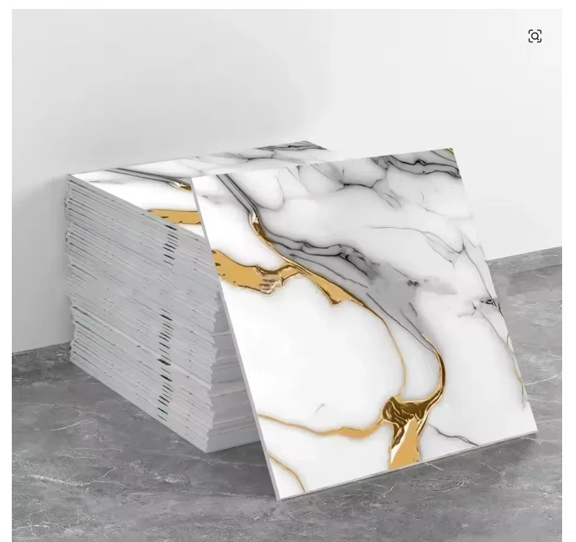 20Pcs Peel and Stick Marble Floor Wall Panels PVC Tiles Sticker US