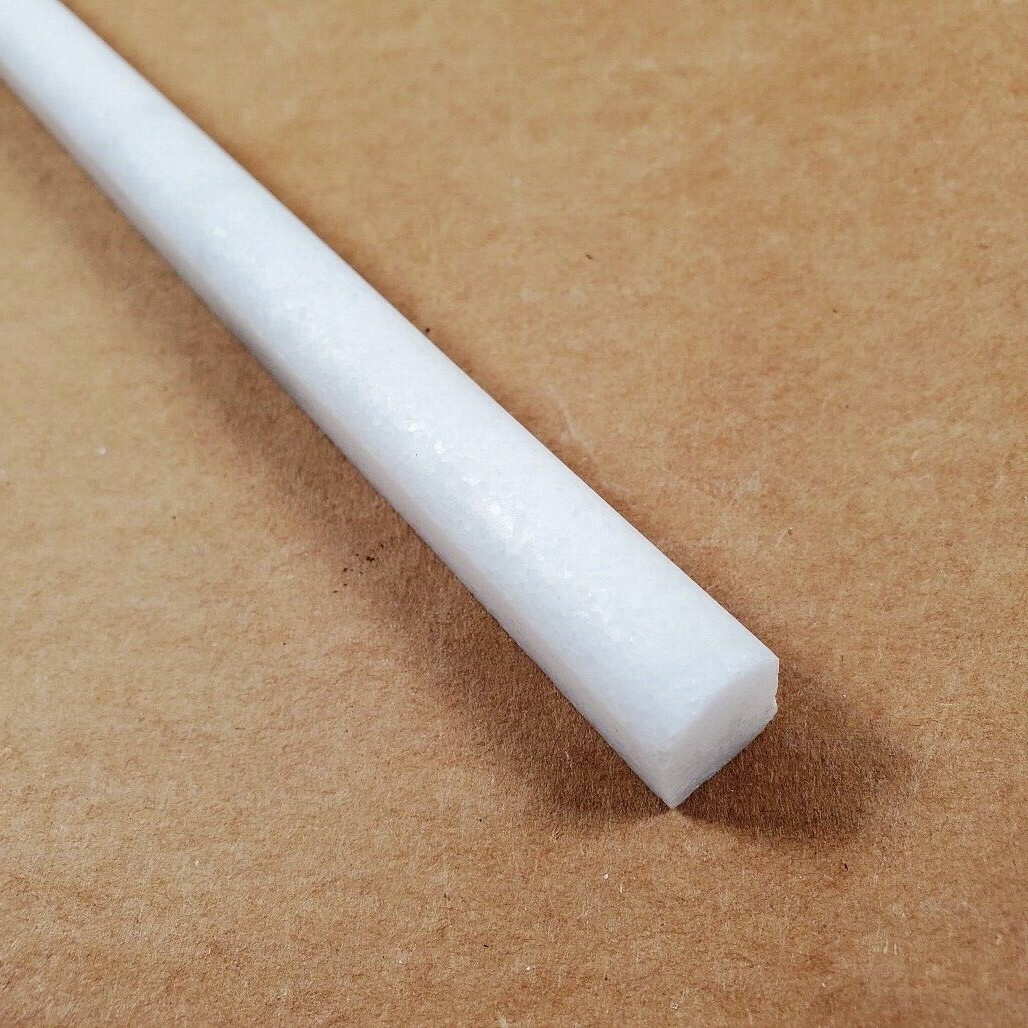 Pencil Liner Crystal White Honed Marble Tile 3/4″x3/4″x12″