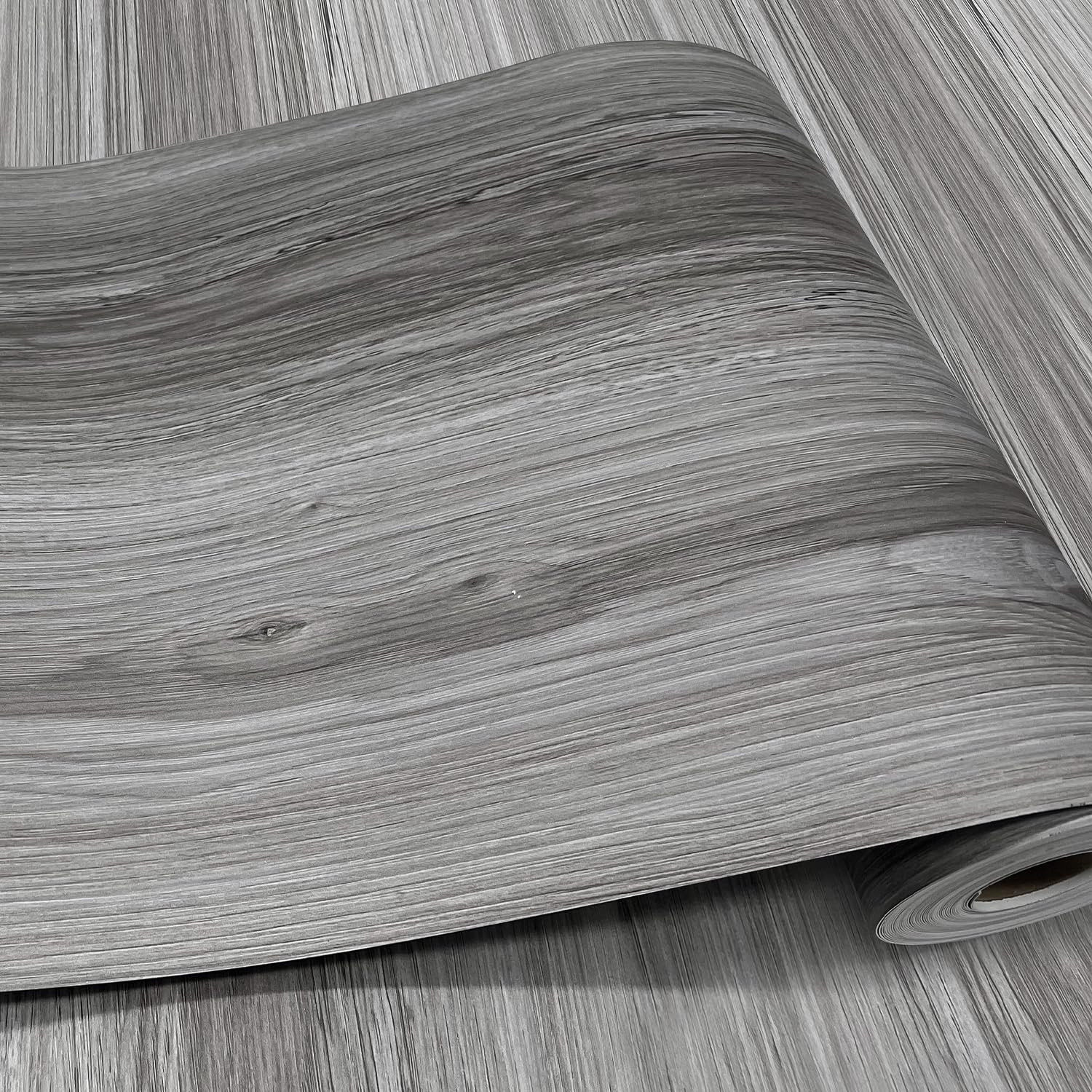 Wood Grain Peel and Stick Floor Tiles – 11.8” Width Full Roll Length o…