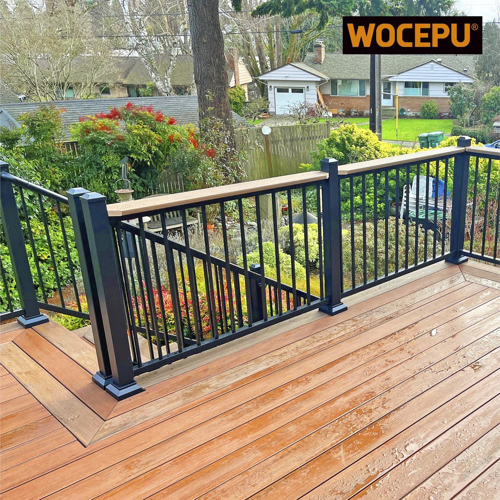 4 pcs 4×4 Actual 3.5″x3.5″ Aluminum Deck Post Base Cover, for Railings, Stair…