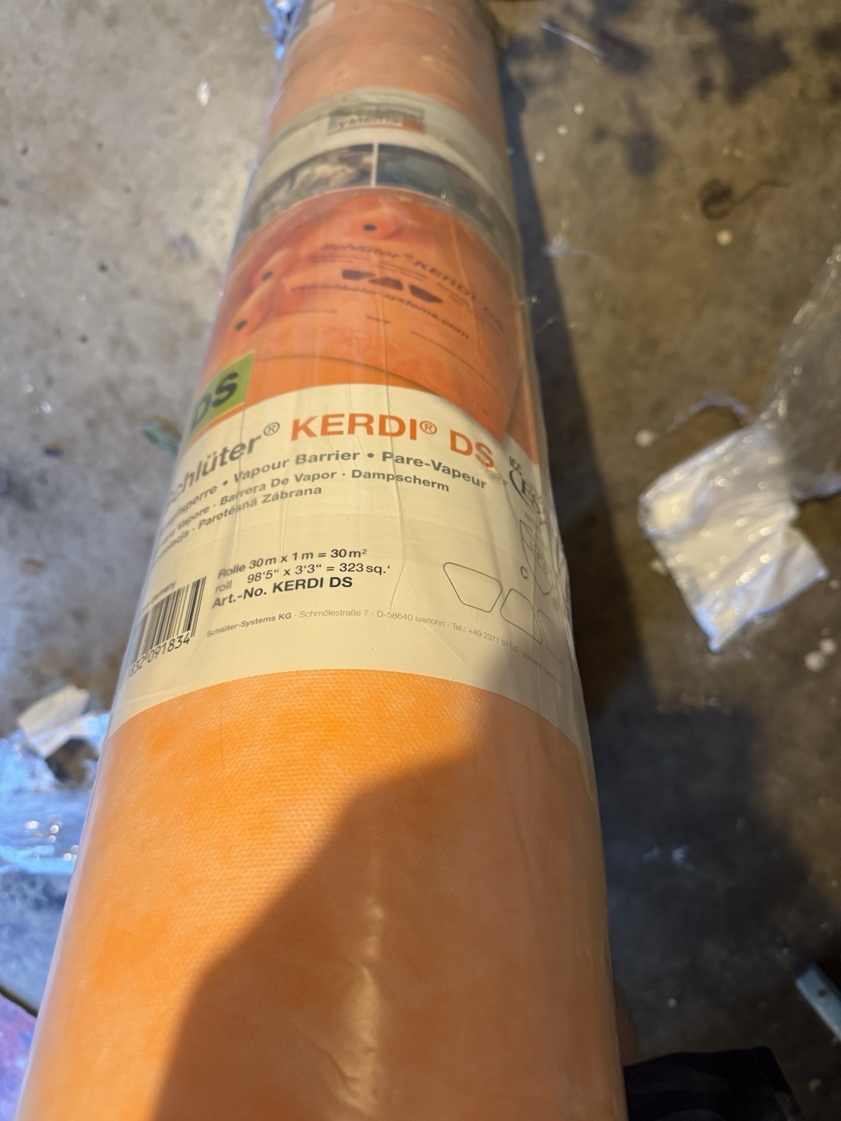 Schluter KERDI-DS Waterproofing & Vapor Barrier Membrane 323 sq ft Roll
