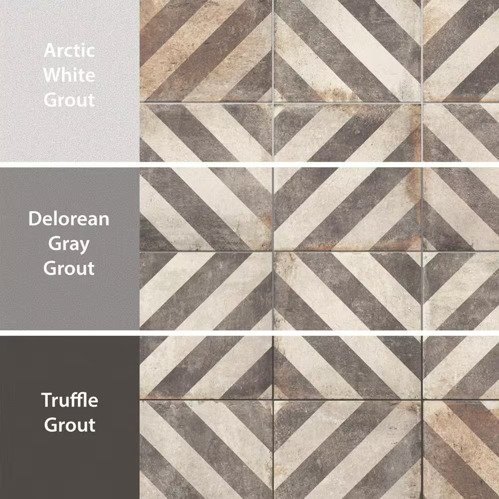 D’Anticatto Decor Obliqua 8-3/4 In. X 8-3/4 In. Porcelain Floor and Wall Tile (1