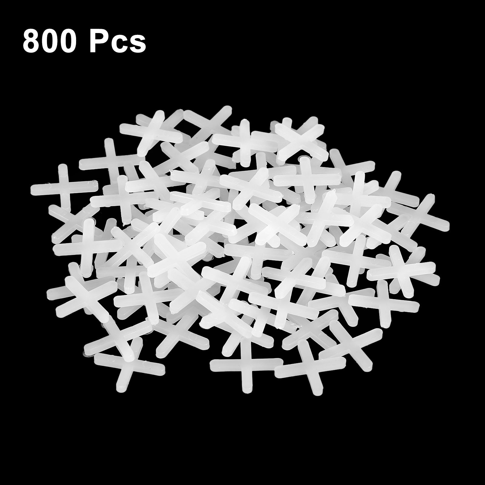 800Pcs Tile Spacers 2.25mm 3/32″ Cross Shape Wall Floor Tile Spacer White