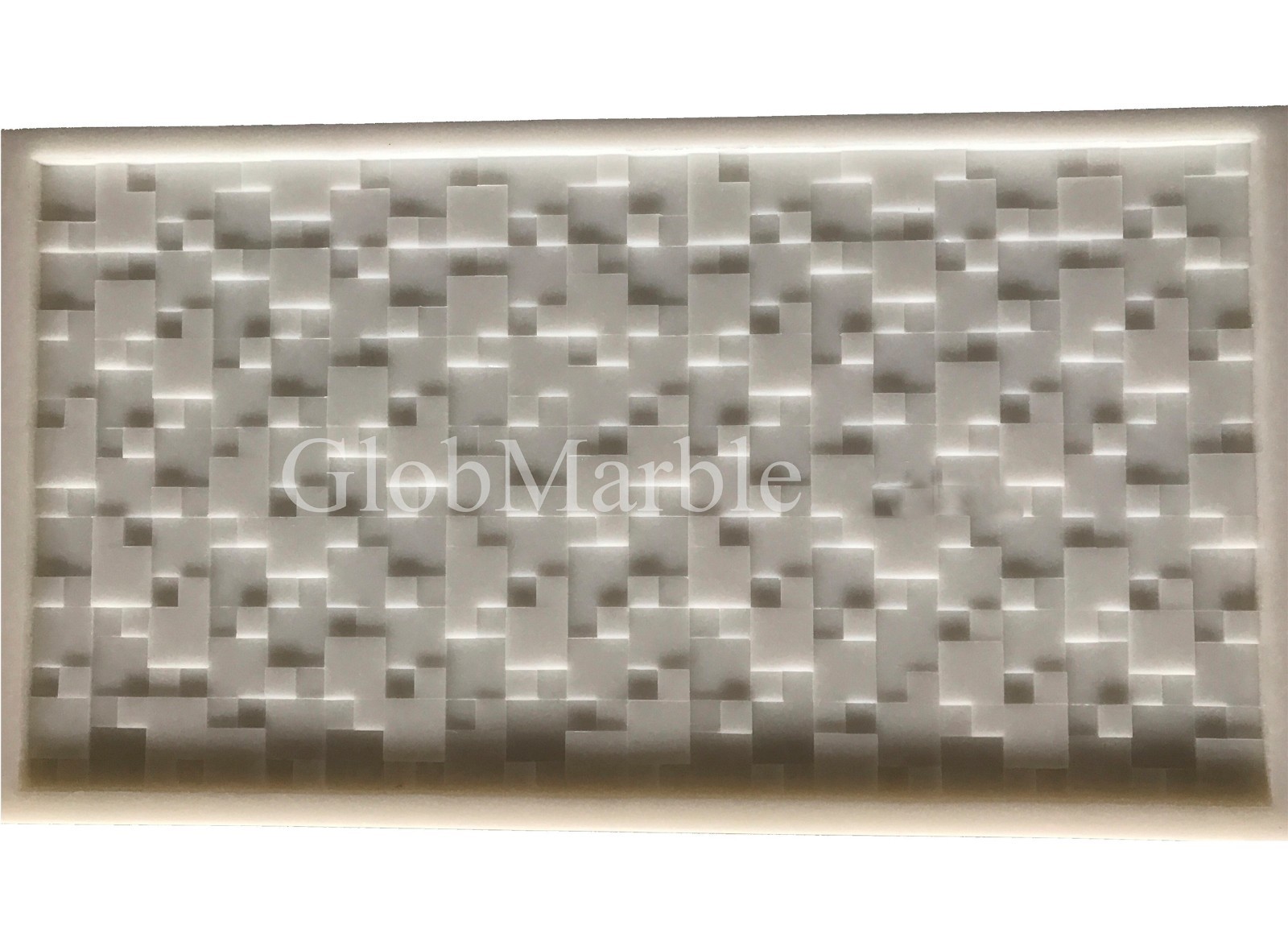 Concrete Stone Mold MS 824. Mosaic 3D Wall Panels. Concrete, Plaster, Gypsum