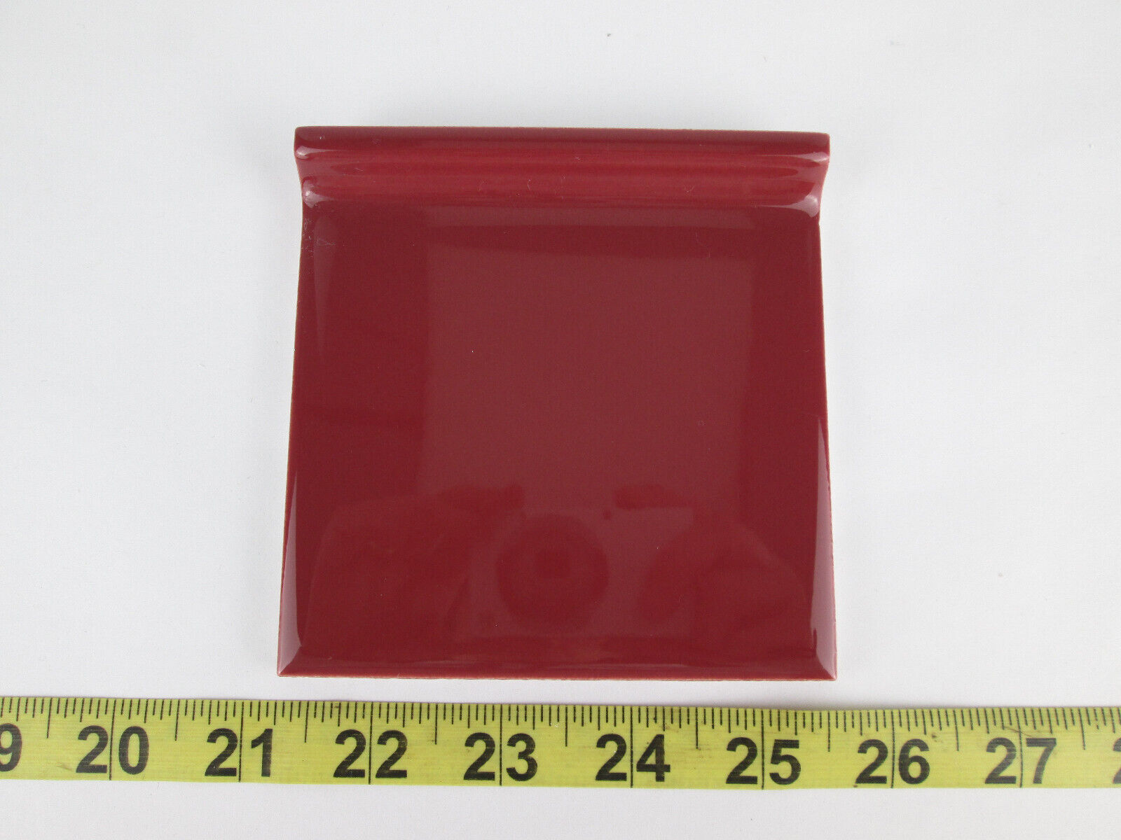 Lot of 2 New Old Stock Daltile Ceramic Tile Chianti (wine red) 4-1/4″ Cove Base