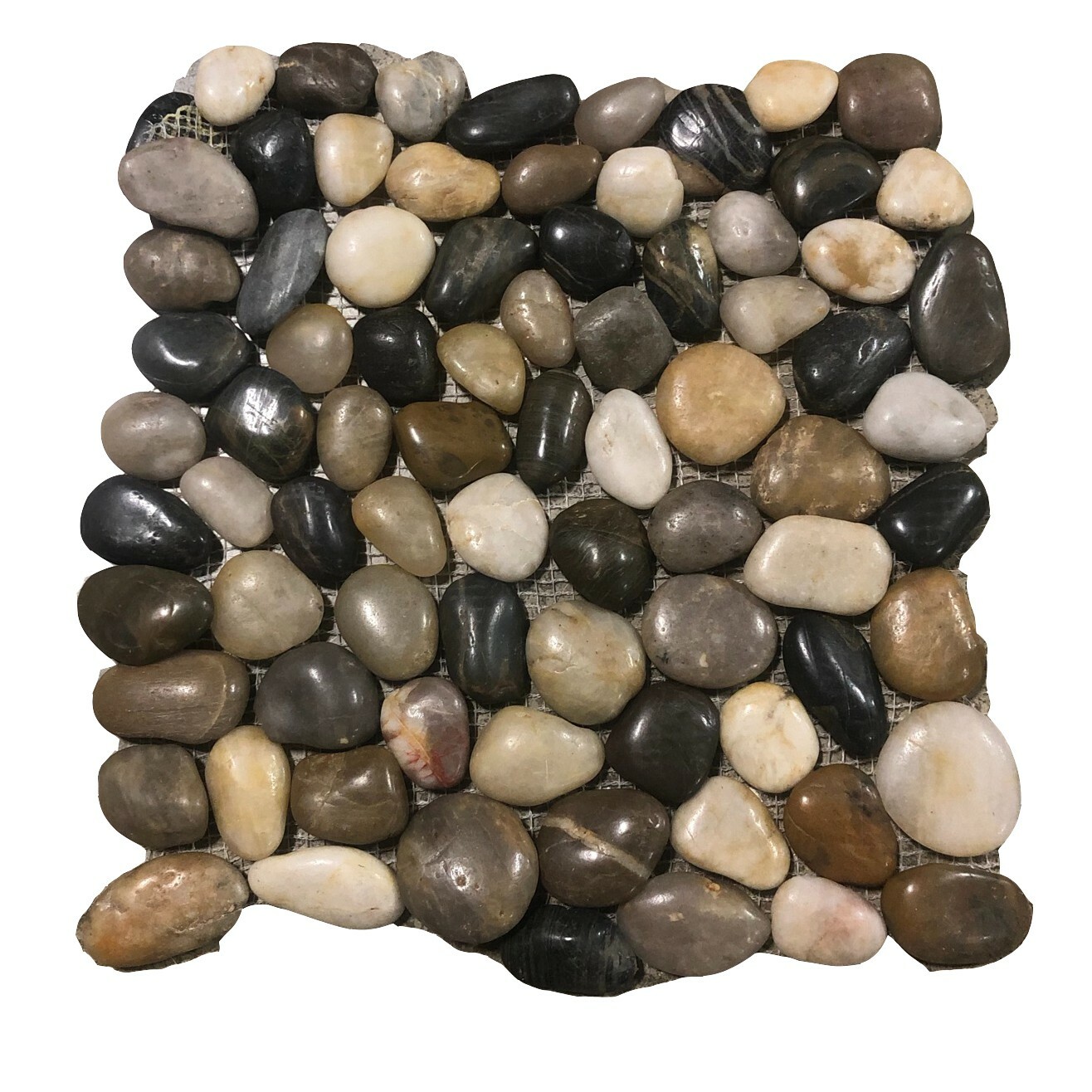 12×12 Tile Mixed Colors Pebble Shower Remodel Stone BOX OF 5 T-14