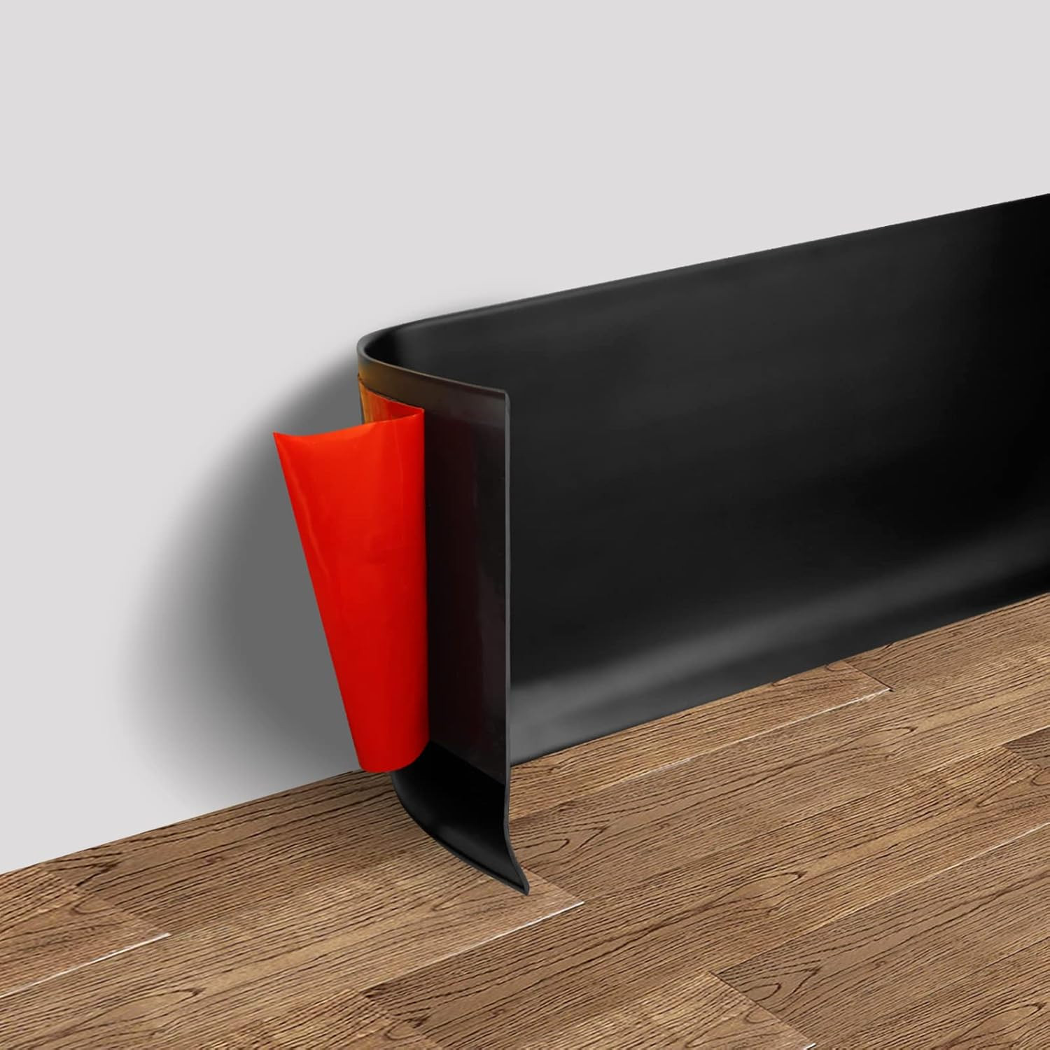 Vinyl Wall Base Baseboard Molding Trim 4″ Flexible Self Adhesive Rubber Wall Bas